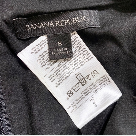 SOLD-Banana Republic Faux Leather Coated Twill Top - Picture 7 of 8